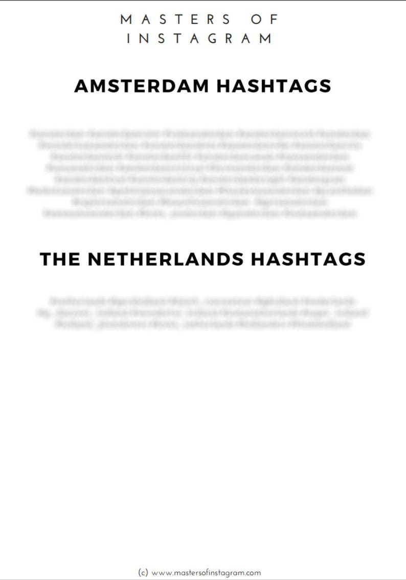 Amsterdam Netherlands Hashtags Instagram Travel Hashtags Instagram