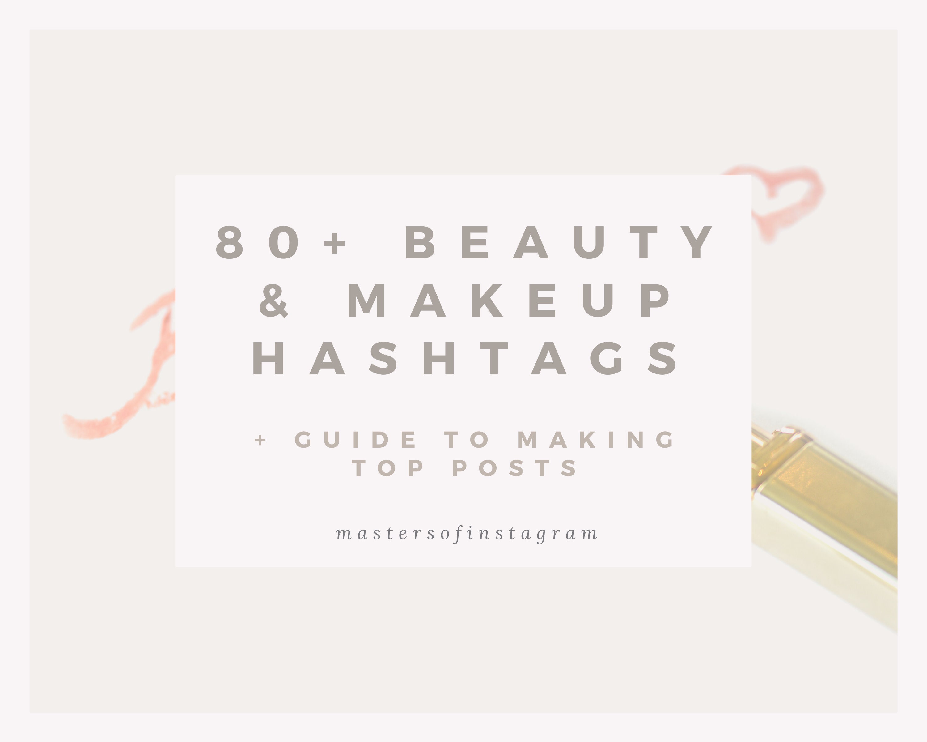 Subjektiv Kanon Vågn op Instagram Hashtag List 80 Niche Relevant Tags for Beauty - Etsy