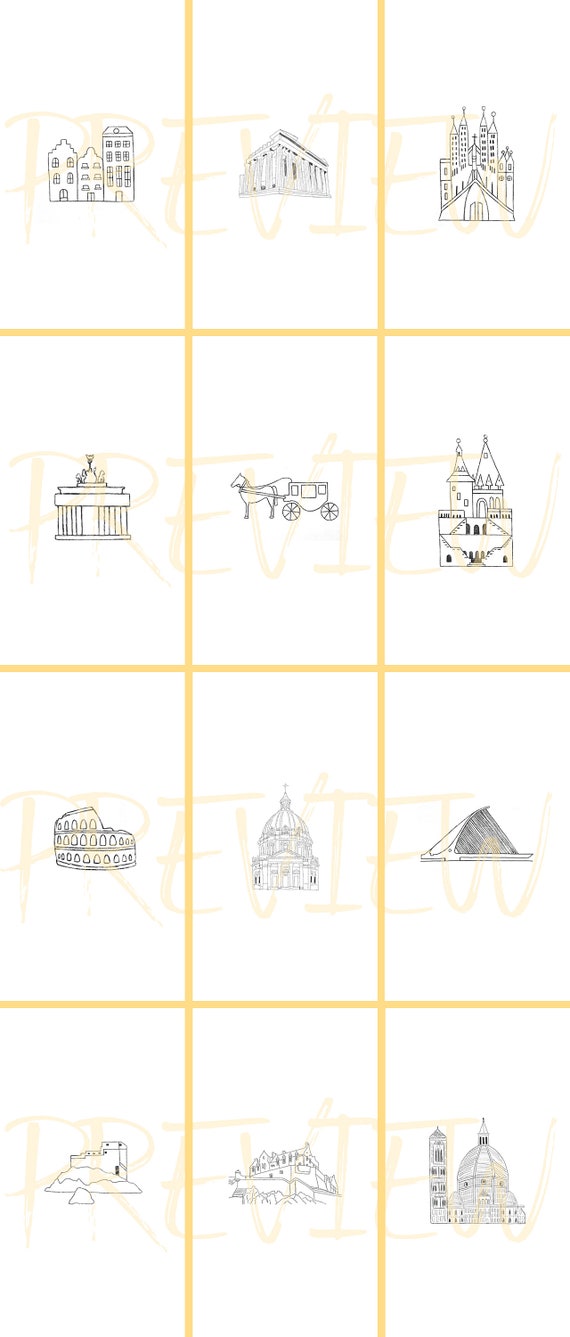 Instagram Story Travel Icons 27 Hand Drawn European City Etsy Instagram Story Travel Icons 27 Hand Drawn European City Etsy
