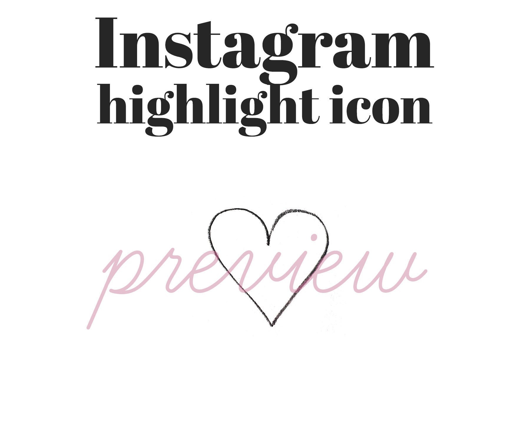 photo Love Heart Logo For Instagram Highlights heart icon instagram highlight cover instagram stories hand drawn illustration instagram template instagram cover images