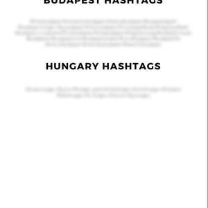 Budapest Hungary Hashtags Instagram Travel Hashtags Instagram Marketing Travel Blogger Hashtag Research Grow Your Instagram image 2