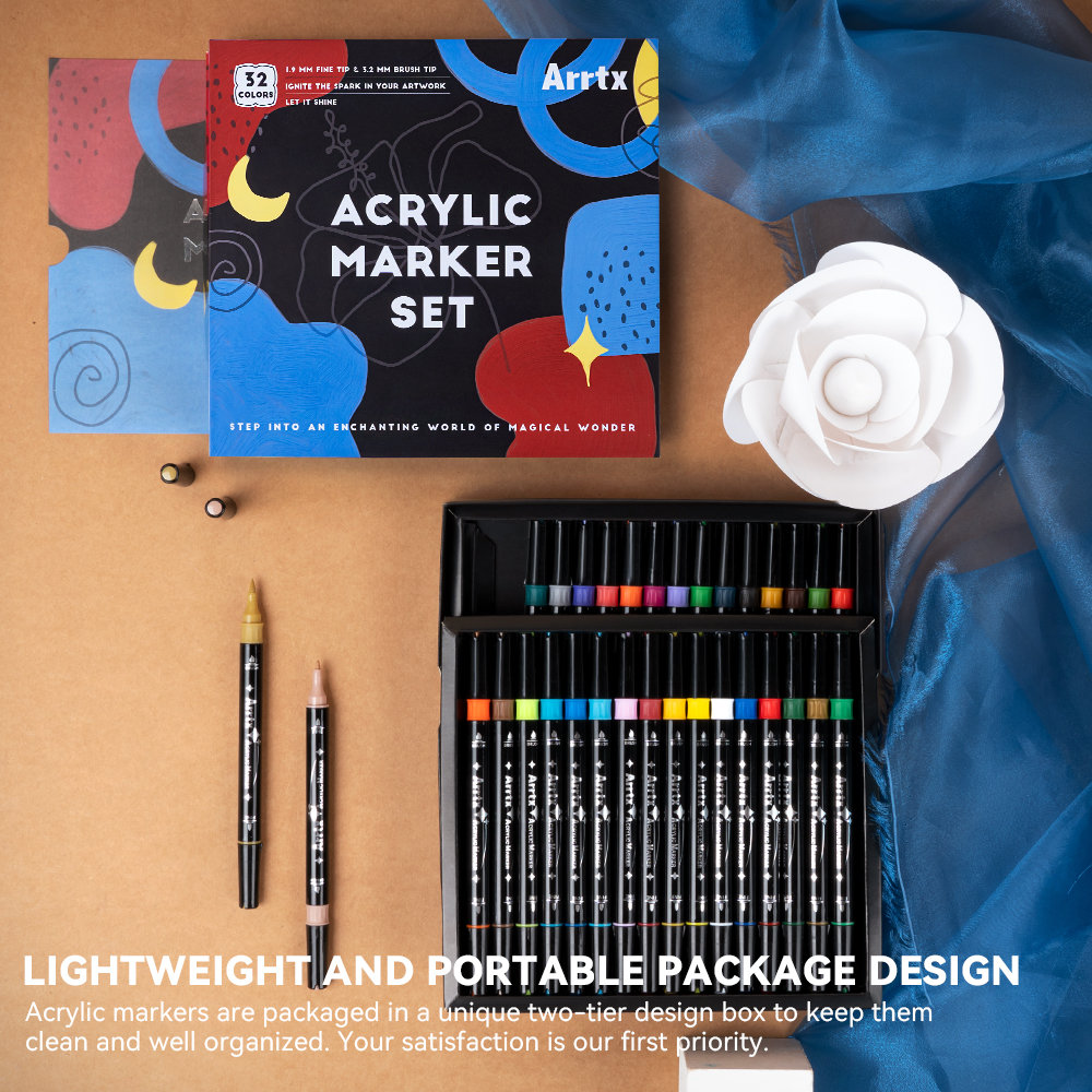 [Arrtx] Acrylic Marker 24 Color Set