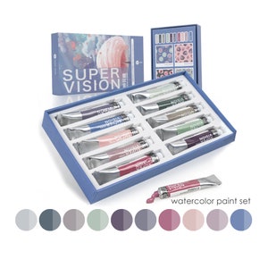 ARTISTRO Watercolor Paint Set, 48 Vivid Colors in Portable Box, Including  Metallic and Fluorescent Colors for Artists, Amateur Hobbyists and Painting