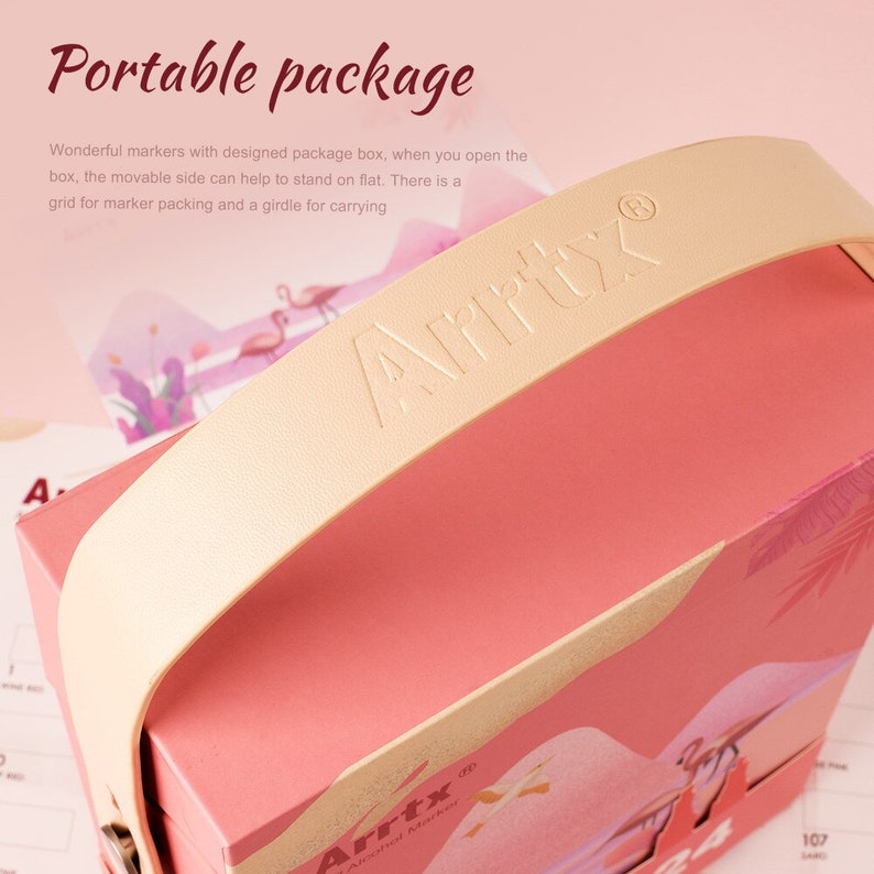 Alcohol Marker Set Red Tone 24 Colors Alcohol Marker Pen Set Etsy