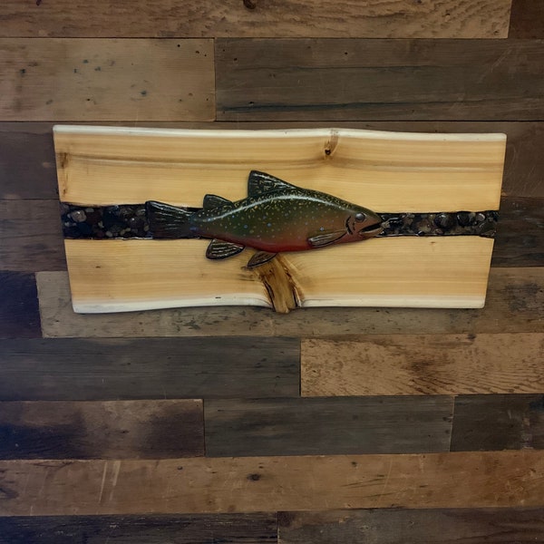 Hand Carved Brook Trout