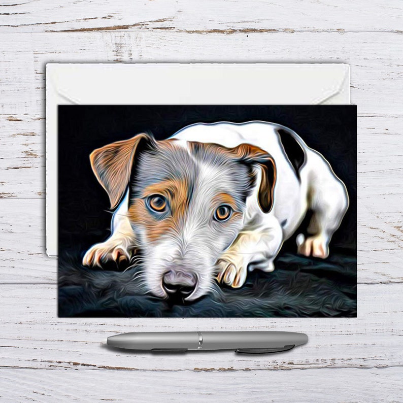 PERSONALISED JACK RUSSELL TERRIER BIRTHDAY CARD A5 size