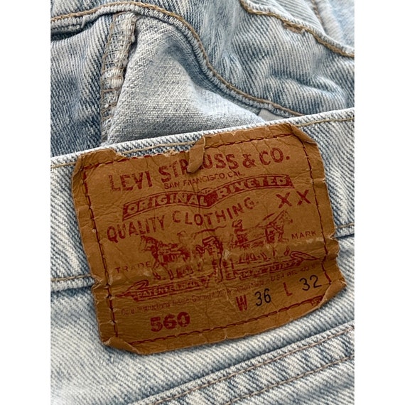 Vintage Y2K Levis 560 Denim Jeans Mens 36 High Wa… - image 7