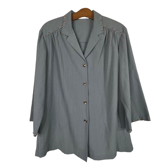 Vintage Carefree Fashions Button Shirt Skirt Set … - image 4