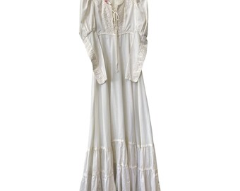 Vintage Gunne Sax Wedding Dress – 1970s Lace Prairie Bridal Size S - Etsy