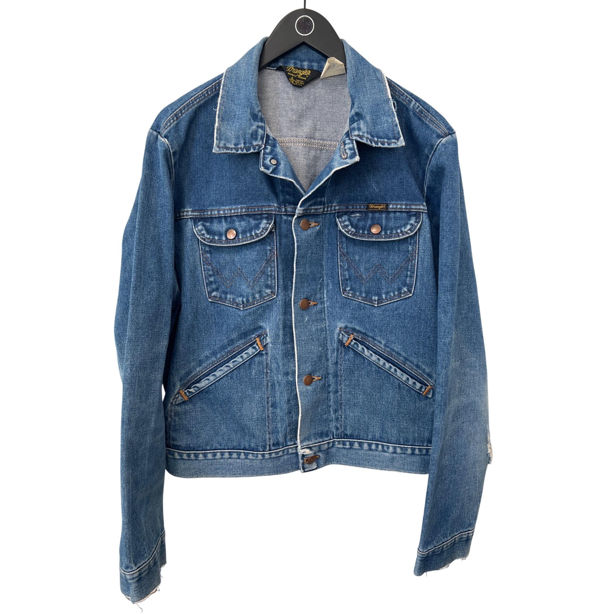 ヴィニ　 Maverick by Wrangler Vintage Wrangler Maverick Denim Jacket Mens 44 Distressed Medium