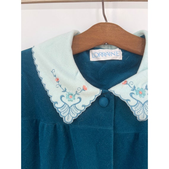Lorraine Vintage Button Front House Coat Dress Wo… - image 3