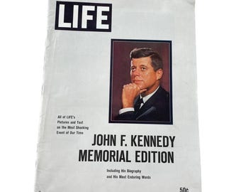 Life Magazine John F. Kennedy Memorial Edition - Etsy
