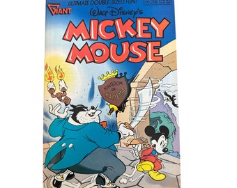 Gladstone Giant Walt Disneys Mickey Mouse Comic #256 April 1990 Bagged Boarded