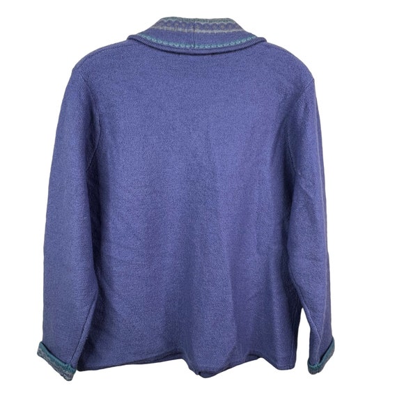 Jantzen Wool Button Front Cardigan Sweater Embroi… - image 2