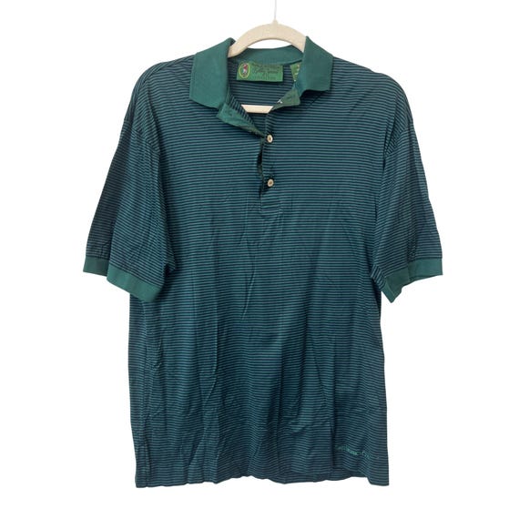 Hickey Freeman, Vintage Hickey Freeman Bobby Jones Polo Shirt Size Small Striped Short Sleeve Golf