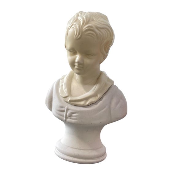 Vintage 1970s Avon 18th Century  Figurine Young Boy Moonwind Bath Oil 4 Oz