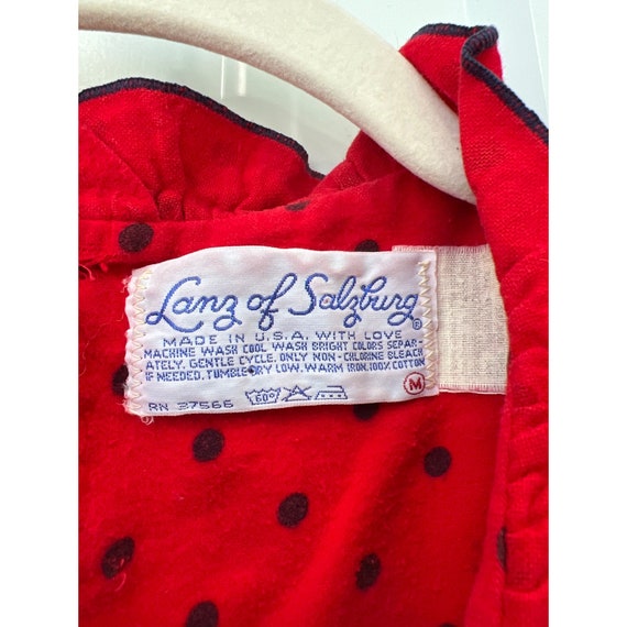 Lanz of Salzburg Vintage Polka Dot Nightgown Hous… - image 4