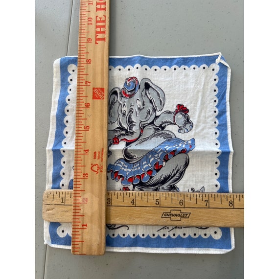 Tom Lamb Vintage Handkerchief Dancing Elephant Mi… - image 3