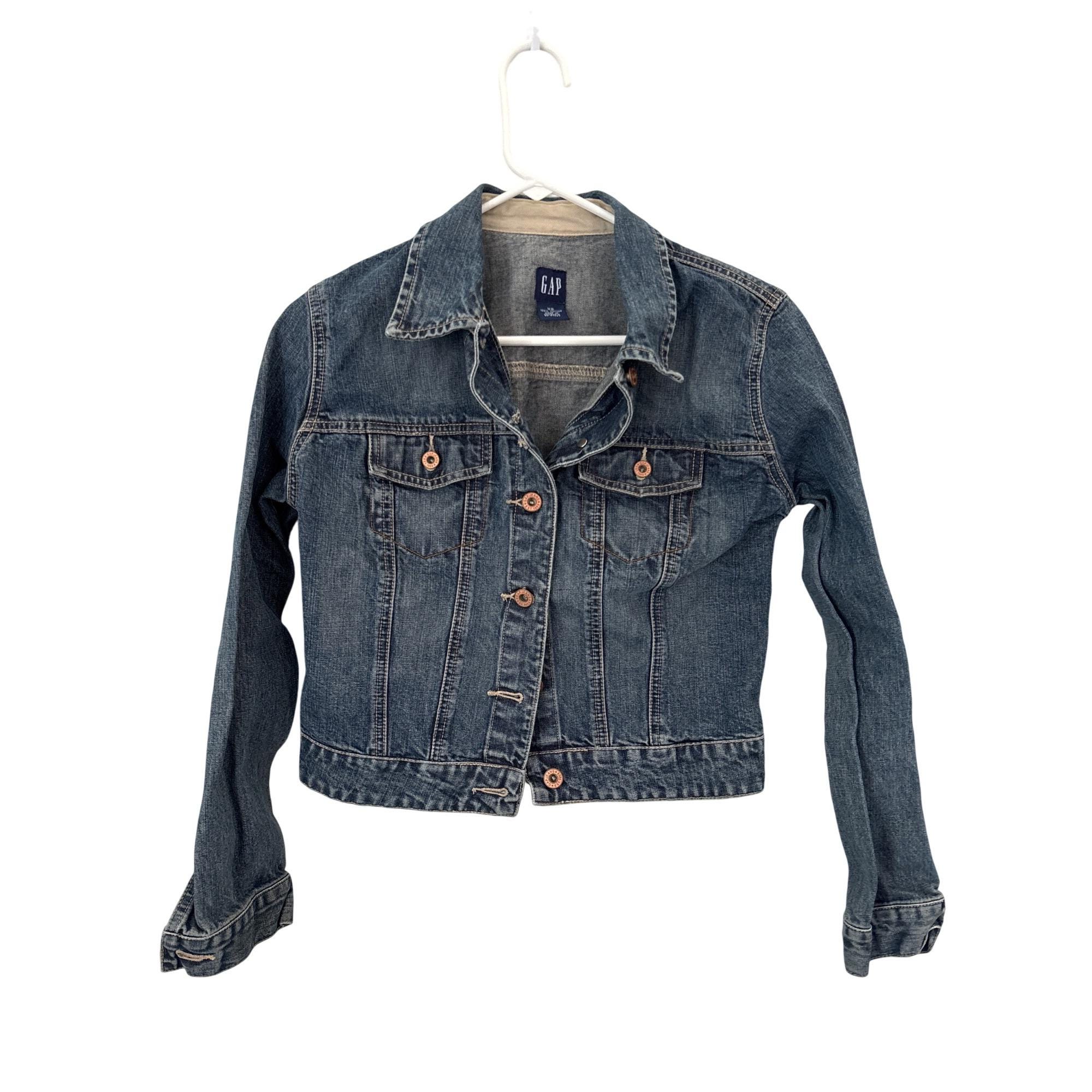 Veste En Jeans Fille Manches Longues – Imprimé Cristal Denim Cowboy – Blouson Tendance Enfant