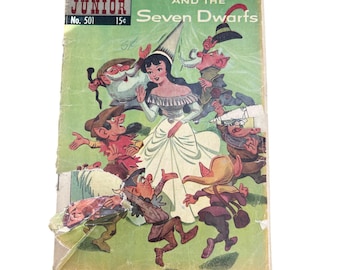 Classics Illustrated Junior #501 Snow White And The Seven Dwarfs Comic 1953