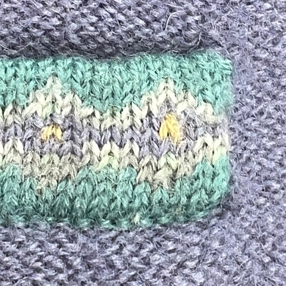 Jantzen Wool Button Front Cardigan Sweater Embroi… - image 8