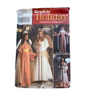 Simplicity 7033 Sewing Pattern L-XL Holiday Costume Mary Three Angels UNCUT