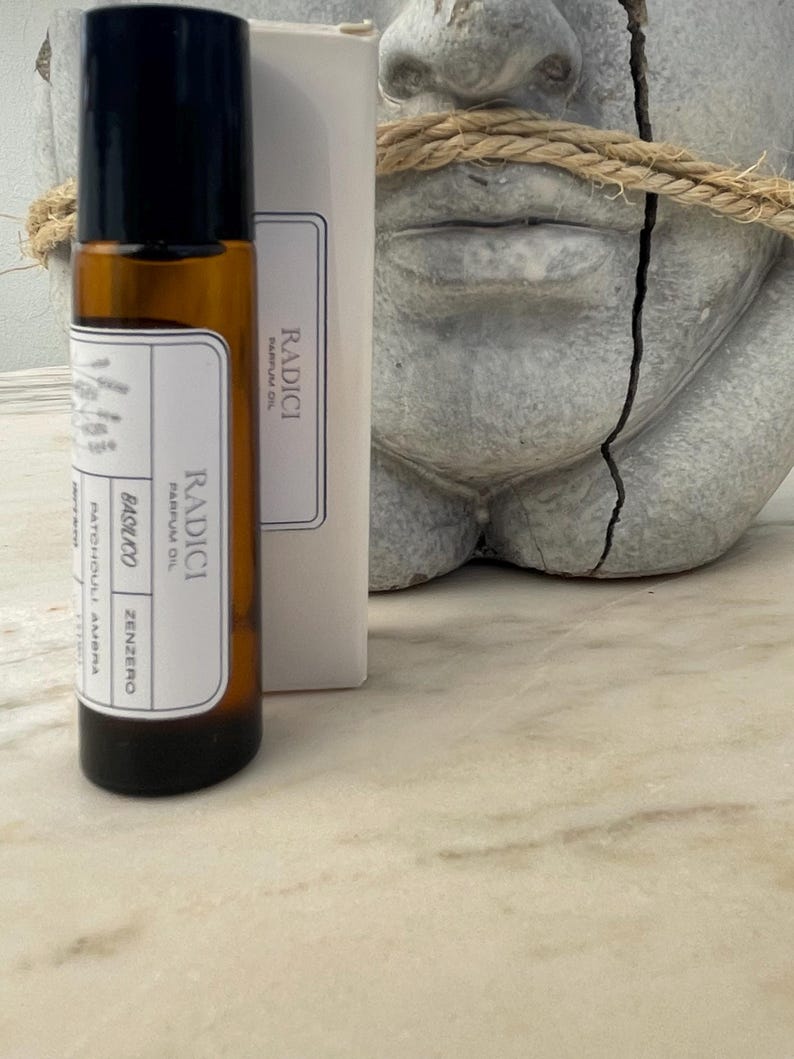 Natural Perfume Roots | 30ml Eau de Parfum, 10ml Roll-on, Artisanal Niche Fragrance, Earthy and Long-Lasting, Unisex, Made in Italy ROLL ON 10 ML