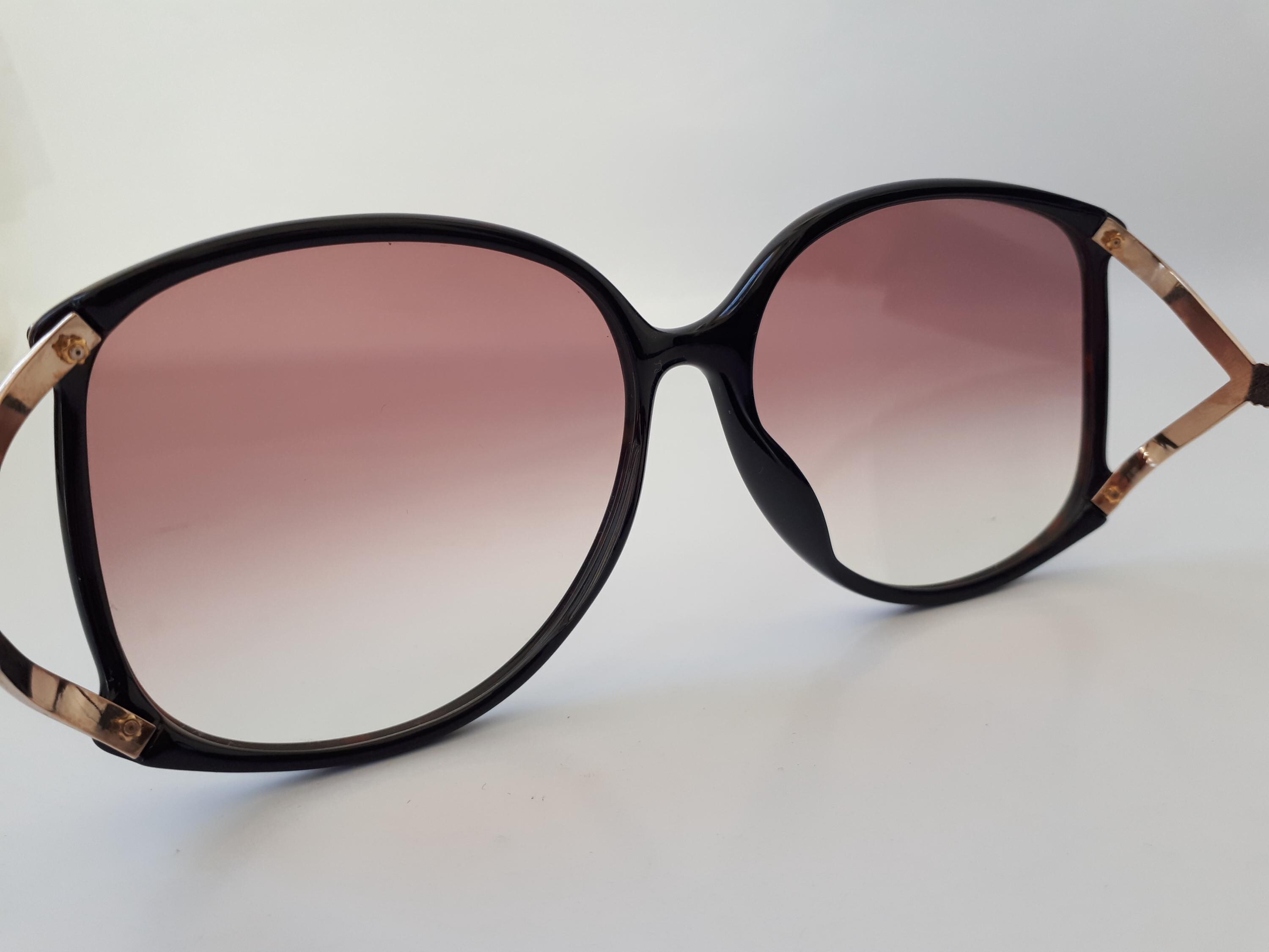 Christian Dior 2496 80 Sunglasses Black Burgundy Mabled