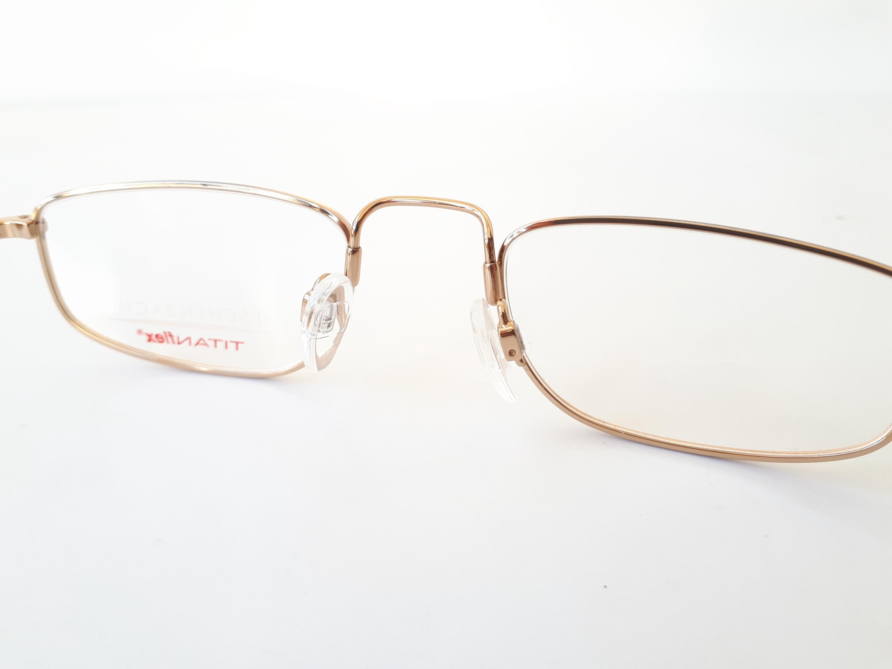 Eschenbach Titanflex 3211 20 眼鏡 ゴールド 長方形 メンズ 
