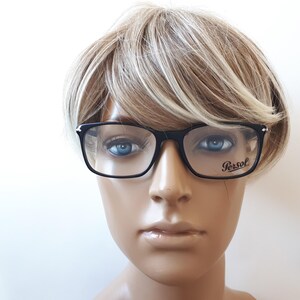 Persol 3189 Lunettes de vue rectangulaires en acétate noir homme monture de lunettes grande taille étui d'origine en tissu neuf neu Brille