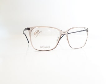 Stepper 20127 Eyeglasses Grey Transculent Oversize Acetate