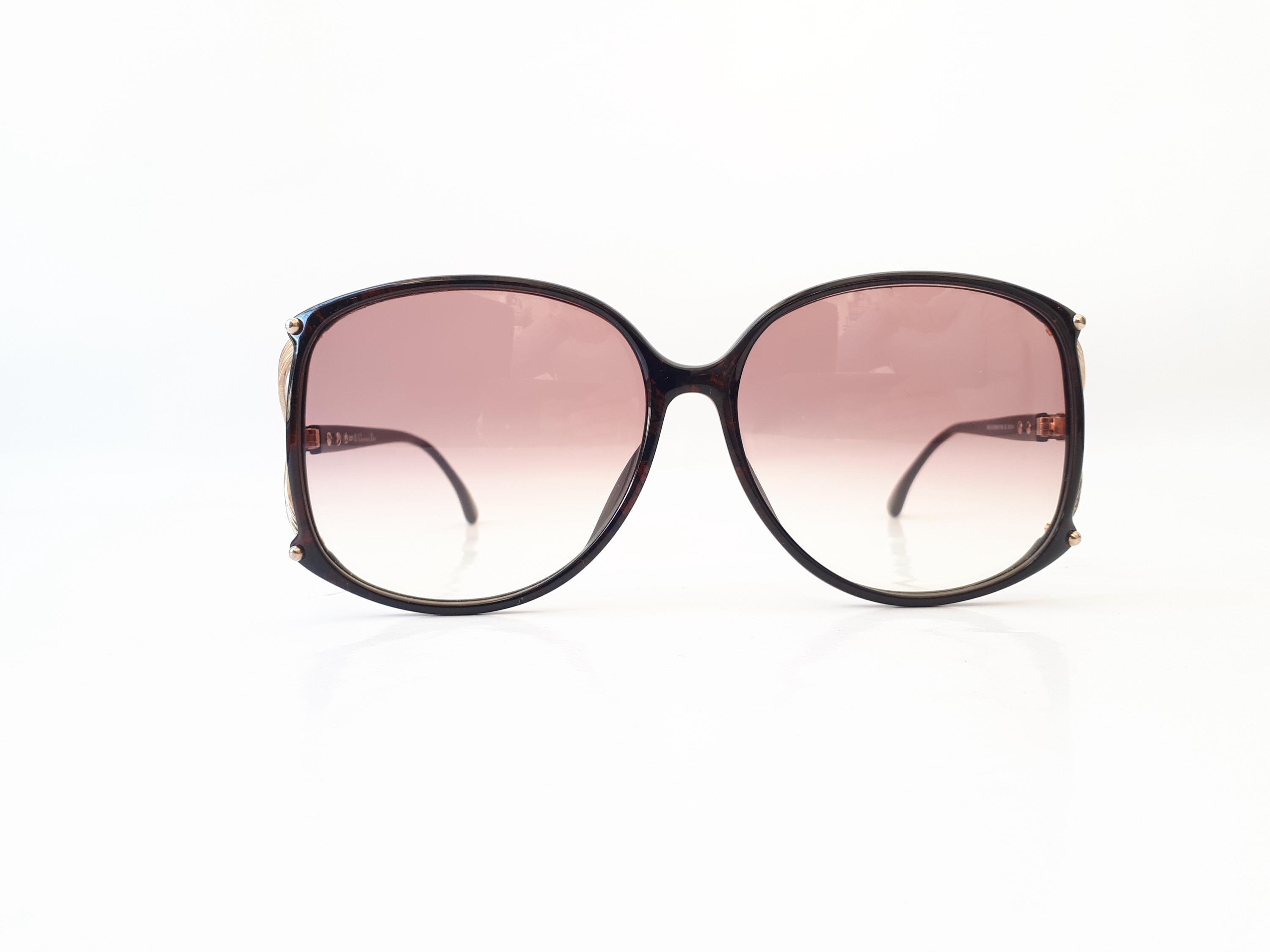 Christian Dior 2496 80 Sunglasses Black Burgundy Mabled