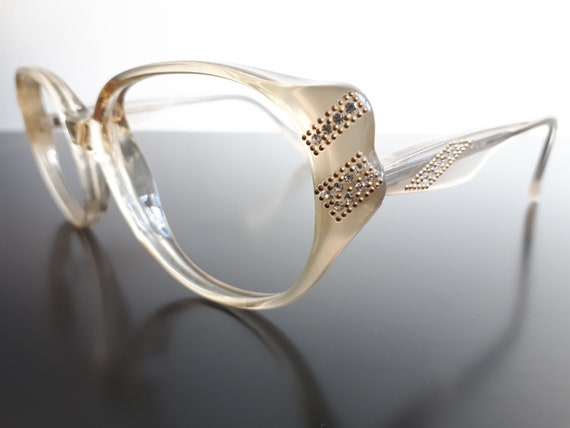 nieuwe oude voorraad / nooit gebruikte jaren 80 brillen oversized helder montuur bril model 632 kristalheldere vintage bril Accessoires Zonnebrillen & Eyewear Brillen 