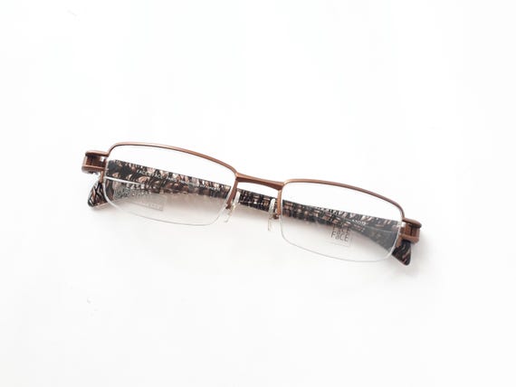 Face a Face Patch eyeglasses copper rectangle wom… - image 1