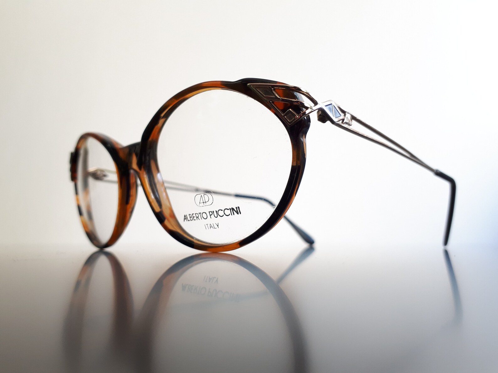 Alberto Puccini 912 eyeglasses oval plastic glasses brown Etsy