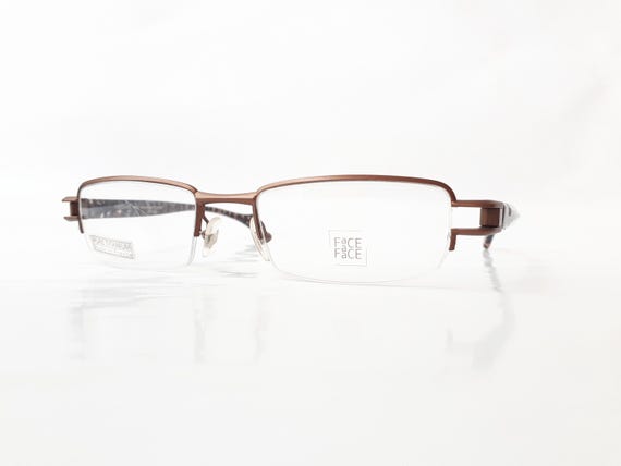 Face a Face Patch eyeglasses copper rectangle wom… - image 5