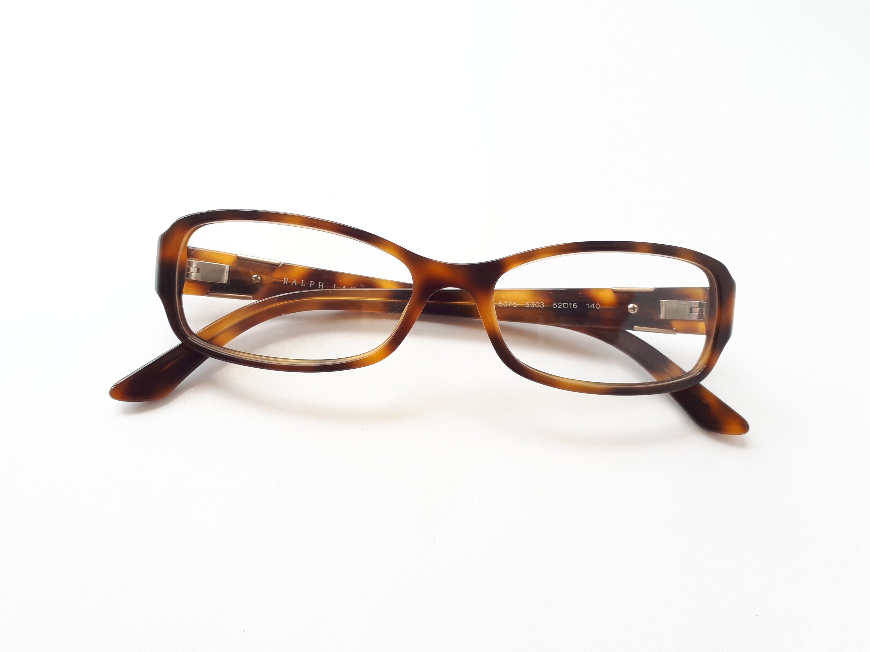 Ralph Lauren 6075 Eyeglasses Tortoise Brown Oval Plasitc 