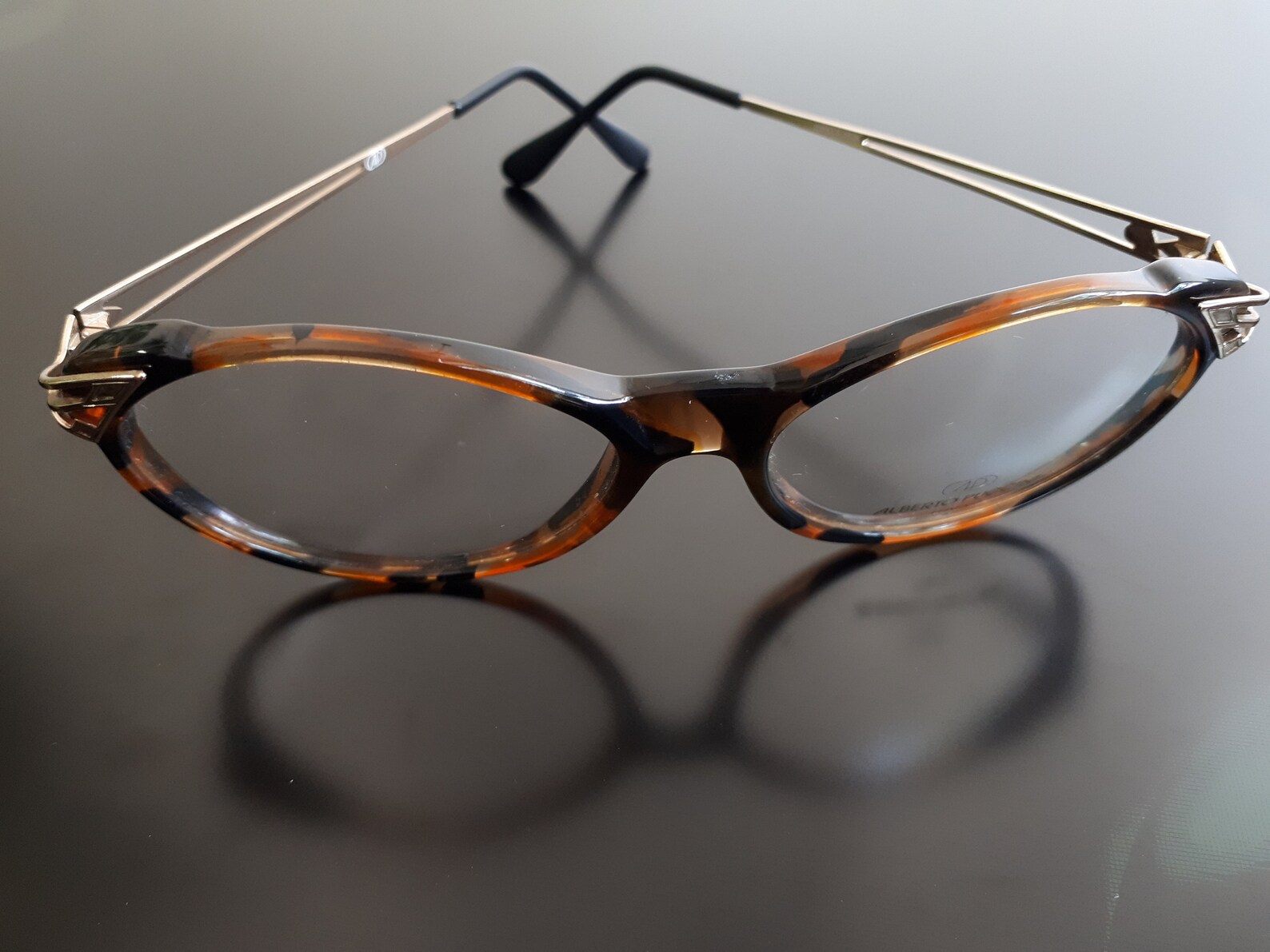 Alberto Puccini 912 eyeglasses oval plastic glasses brown Etsy