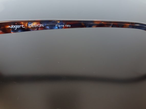 Vogart 727 eyeglasses brown blue colorful oval sh… - image 6