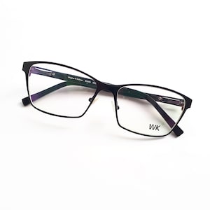 Wagner und Kühner 60585 eyeglasses black angular shaped women glasses from Germany medium size new neu Brille