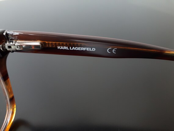 Karl Lagerfeld 919 eyeglasses brown colored butte… - image 8