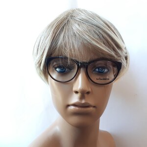 Kronenberg 129 eyeglasses brown round women acetate glasses small size new neu Brille