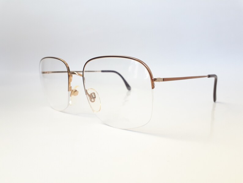 Monture De Lunettes Vintage Nigura 887 - Forme Ovale Transparent-argent, NOS (neuve Ancienne) | Allemagne