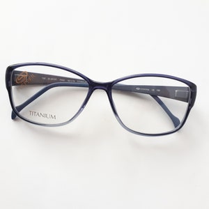 Stepper 30107 eyeglasses blue cateye women plastic titanium full rim glasses small size new neu Brille