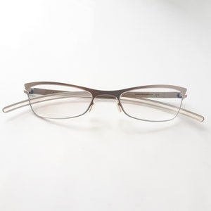 Mykita Mathilde Occhiali da vista argento donna ovale cateye fatti a mano taglia piccola No1. Collezione custodia originale custodia in tessuto scolorita NUOVO neu Brille