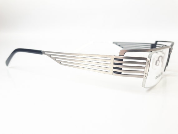 Mod 1410 angular eyeglasses silver angular women … - image 6