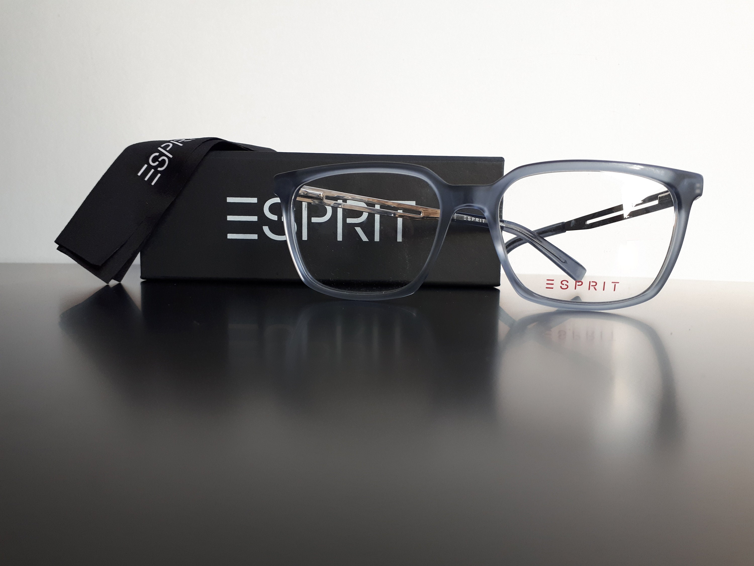 Esprit 17575 Eyeglasses Blue Angular Shaped Plastic Women or - Etsy Sweden