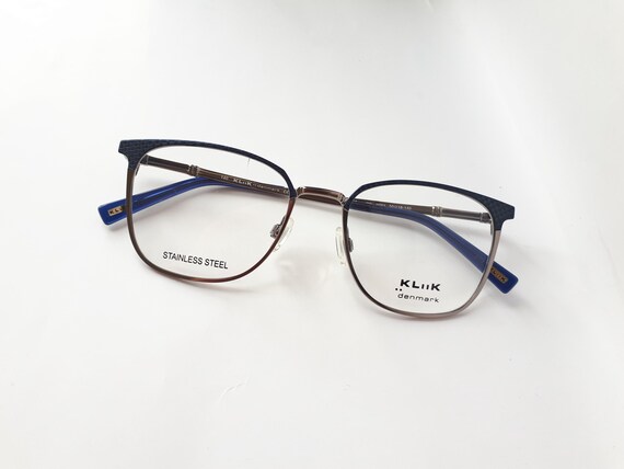 Kliik Denmark 700 201 Eyeglasses Women Silve Navy Square  display picture 1