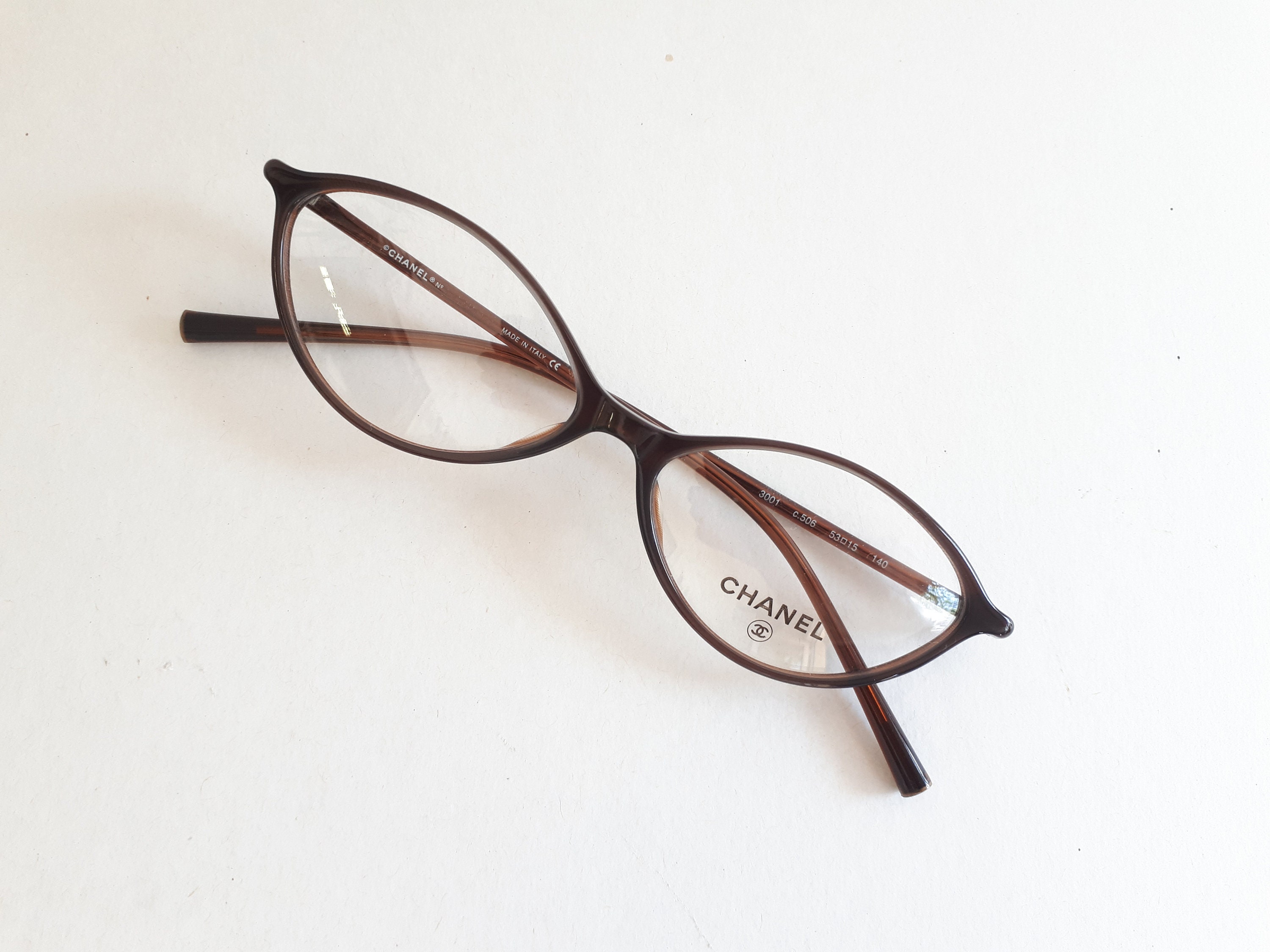 Chanel 3001 Eyeglasses Brown Colored Oval Shaped Women Glasses 