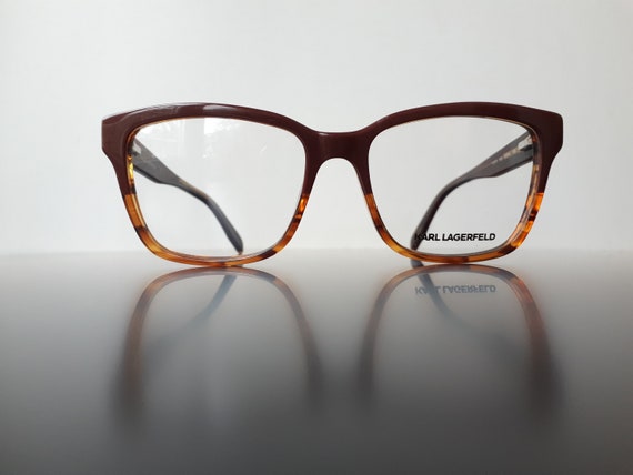 Karl Lagerfeld 919 eyeglasses brown colored butte… - image 3